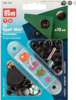 Set capse metalice Sport Mini 13 mm (finisaj negru oxidat)