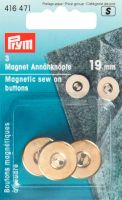 Articole geantă: Nasturi magnetici aplicabili, 19mm, aurii