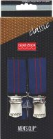 Bretele pantaloni clasice 125cm 30mm - albastru marin/roșu