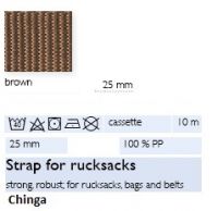 Chinga maro 2,5 cm (curea, geantă, rucksac)
