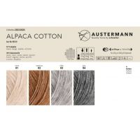 Fir de alpaca cu bumbac 165 m, 50g paletar culori Alpaca Cotton Austermann 