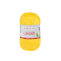 Fir 100% bumbac Limone pentru tricotat si crosetat, 125 m, 4 Galben miere, Scholler