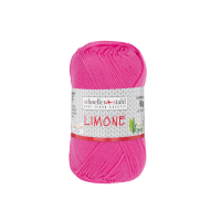 Fir 100% bumbac Limone pentru tricotat si crosetat, 125 m, 38 Roz, Scholler