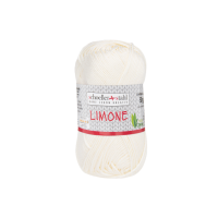 Fir 100% bumbac Limone pentru tricotat si crosetat, 125 m, 73 Natural, Scholler