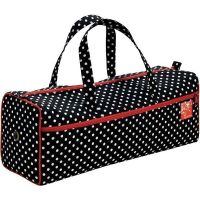 Geanta de depozitare pentru tricotat cu design cu buline, negru, alb, 44 x 14 x 43cm, Prym